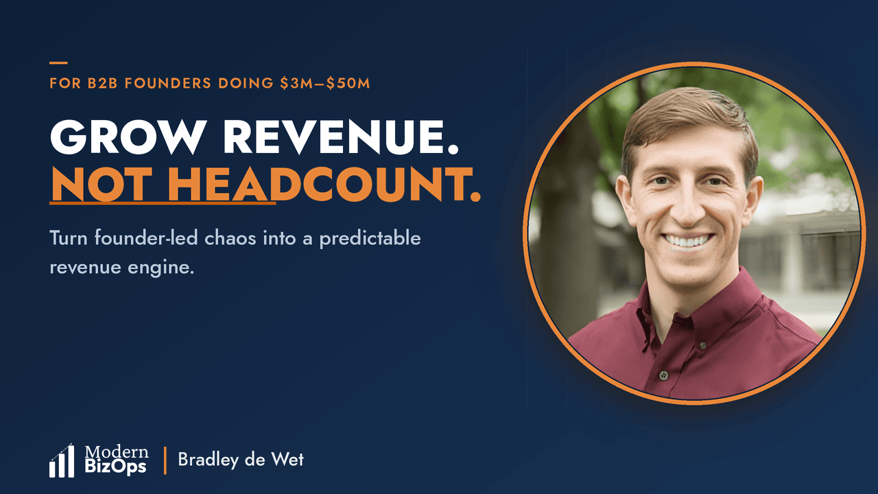Video thumbnail: How Founder-Led B2B Companies Grow Revenue Without Growing Headcount